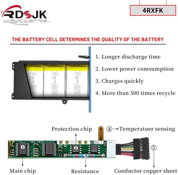 Laptop Battery Compatible with Dell XPS 14 XPS  Dell XPS 15 - Image 5