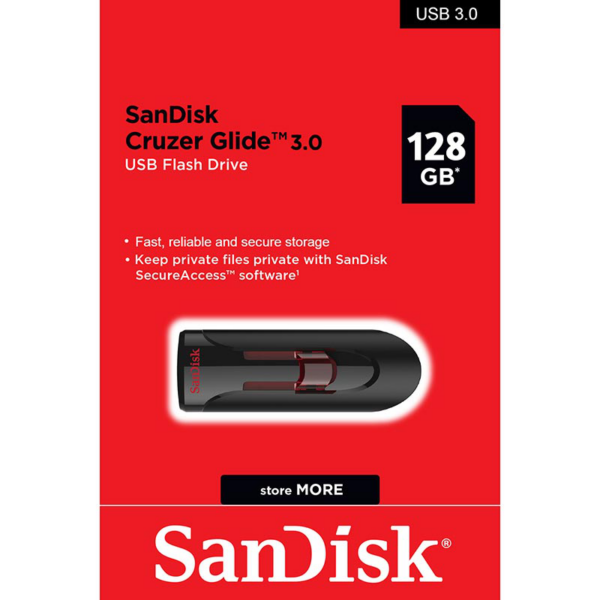 SanDisk Cruzer Glide™ 3.0 USB Flash Drive 128GB-SDCZ600-128G-G35