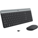 Logitech MK470 Slim Wireless Keyboard and Mouse Combo-Graphite