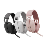 Logitech Zone Vibe 100 Lightweight Wireless Over-Ear Headphones with Noise-Cancelling Microphone